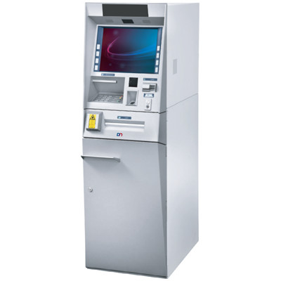 디에볼트 / 위 텐코 닉스도르프 ATM 현금 인출기 CS 280은 로비 앞 atm기를 모델링합니다