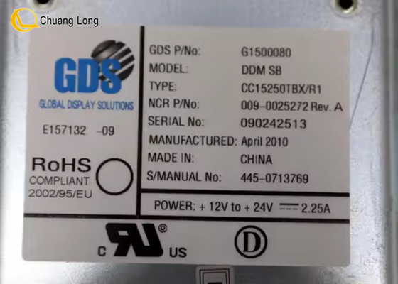 은행 ATM 예비 부품 NCR 66XX 15 인치 LCD 모니터 디스플레이 009-0025272 0090025272