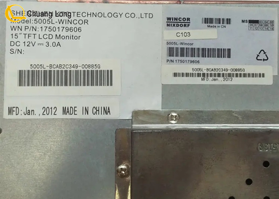 ATM 기계 부품 윈코 PC280 15&quot; TFT LCD 모니터 디스플레이 01750179606 1750179606