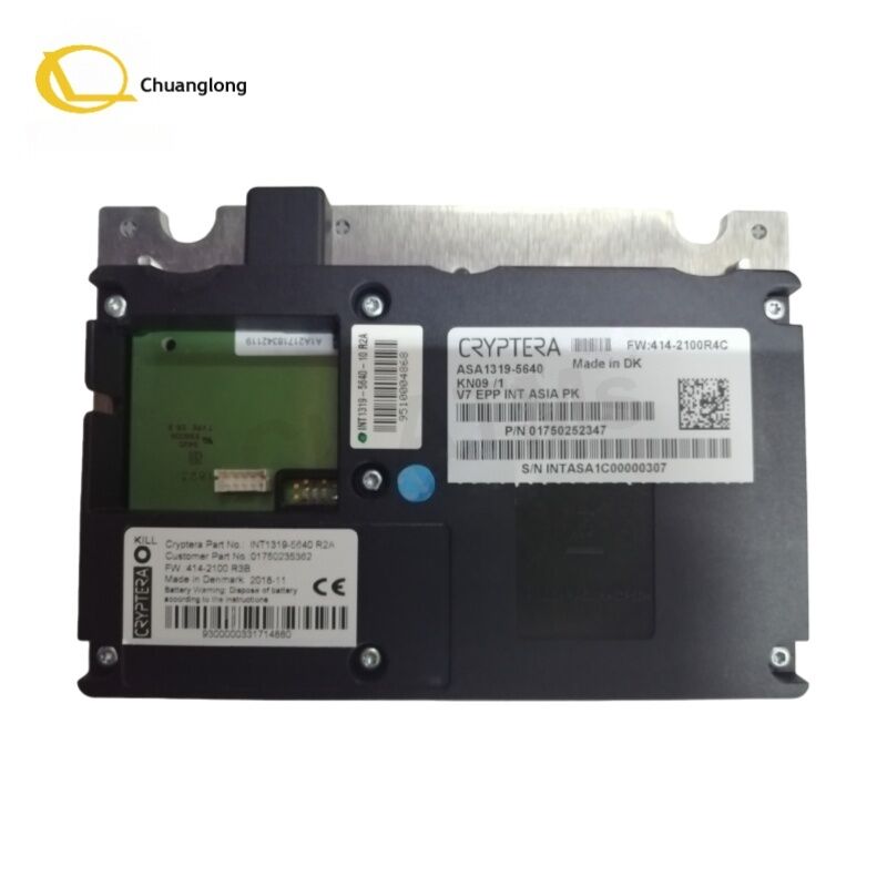 ATM 기계 예비 부품 1750252347 오리지널 Diebold V7 EPP 암호화 PIN 패드 키보드 보안 ATM 키보드 01750252347